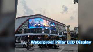 Buiten LED-scherm IP65 waterdichte pijlerreclame
