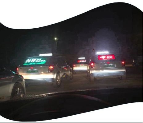 V140° Hoog zichthoek Doorzichtig LED-advertentiebeeldscherm voor achterruit van taxi's en bussen