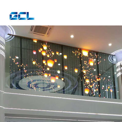 IP42 P4mm Vaste installatie Doorzichtige LED-scherm voor monumenten