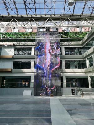 GCL 1000 mm aangepast flexibel doorzichtig LED-scherm voor eenvoudige installatie binnen