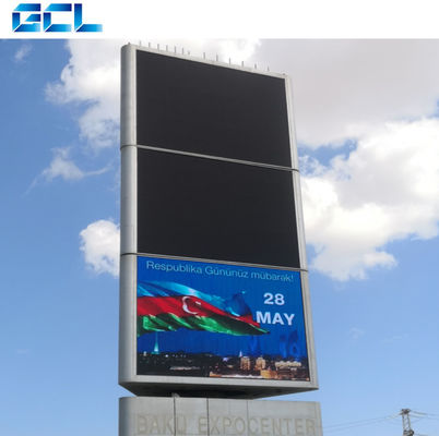 Gepersonaliseerd formaat Hoge helderheid P6 Buitenfront LED-scherm met gemiddelde voedingsbron