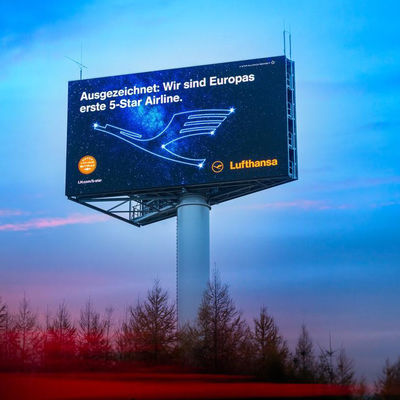 Buitenshuis Fixed LED Advertising Screen High Resolution LED Billboard Sign