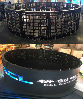 IJzeren kast Volkleurig Buiten Fixed LED Display SMD P6 Scherm 3D Bekijken met het blote oog