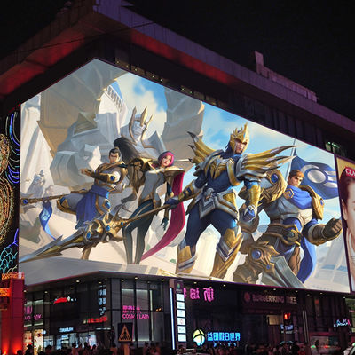 Hoogresolutionaire buitenplaat met vaste LED-display Gemakkelijke installatie Buiten LED-paneel ODM
