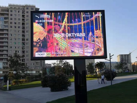 Hoogresolutionaire buitenplaat met vaste LED-display Gemakkelijke installatie Buiten LED-paneel ODM