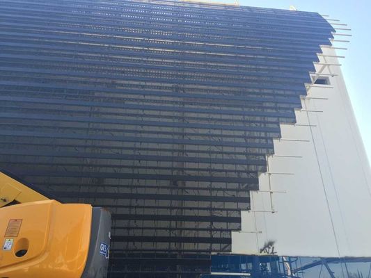 Doorzichtig 60% P7.9-10.4\P15.625mm LED advertentie scherm met doorzichtglas voor winkelcentrum