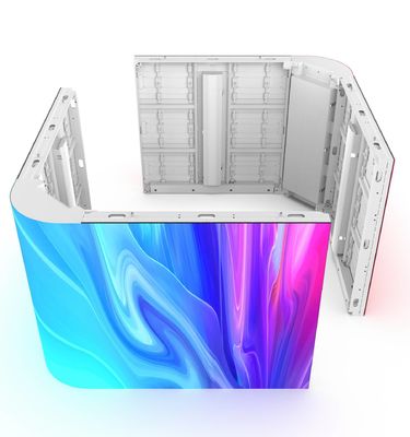 Gekrompen, flexibel, rond, buiten, vast gelegd LED-scherm P 4/P5.7