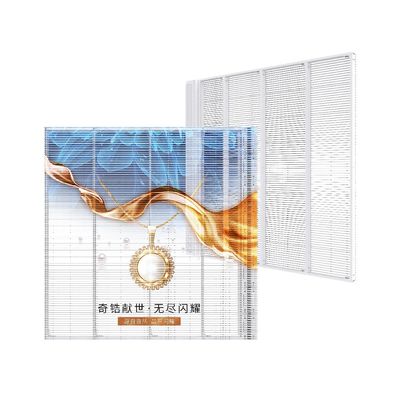 Professionele buitenglas P3.9 Transparent LED-scherm voor reclame