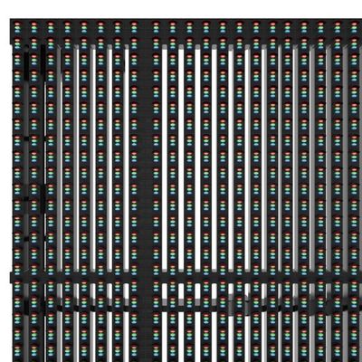 IP65 zilver P15.6 doorzichtig LED-displaybord met een hoge vernieuwingssnelheid