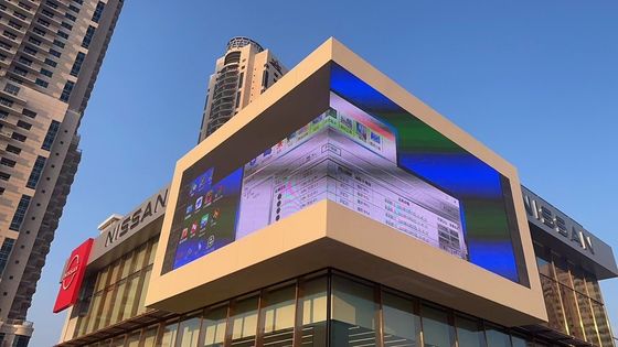 IP65 zilver P15.6 doorzichtig LED-displaybord met een hoge vernieuwingssnelheid