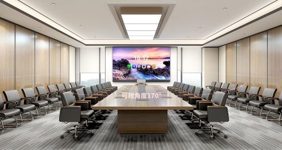 Conferentieruimte Grote LED-scherm Full Front Service Mat zwart scherm COB P0.9mm P1.2mm Definitie
