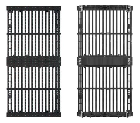 Full Color P25-31.25mm Grille Transparante LED-scherm voor buitenreclame IP65 500*1000mm Hoge helderheid