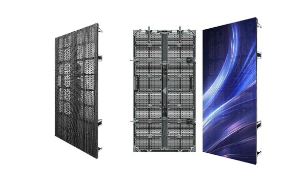 Buitenverhuur Mesh Led Display Screen Gflow met een transparantie van meer dan 60% P10.4 500*500mm/500*1000mm