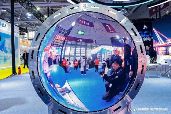 P2.0mm LED Sferisch Scherm Serie 360 Graden Full View Display Groottes kunnen worden aangepast