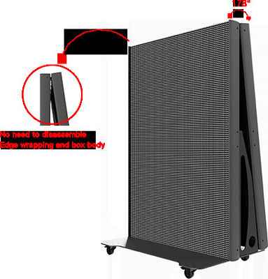 GOB P1.5 P1.8 P2 Indoor Led Poster Screen voor Banner Draagbare Led Video Wall met Wielen voor Trade Show Store