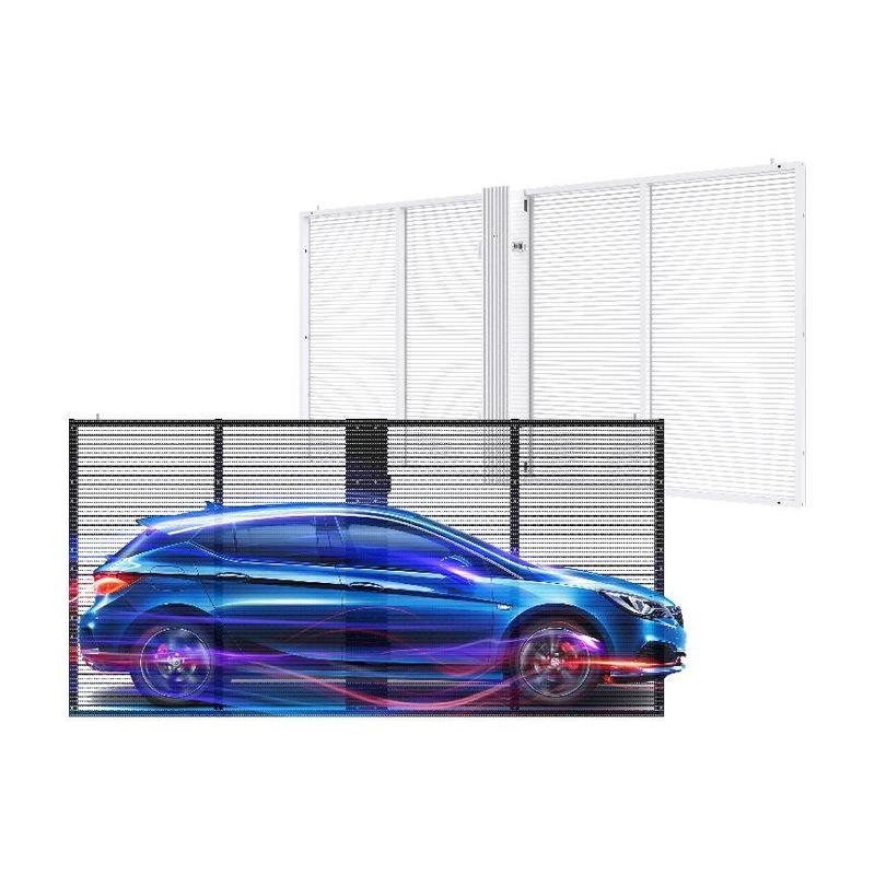 Indoor P3.9 Ultra dun transparante LED-scherm muziek video muur