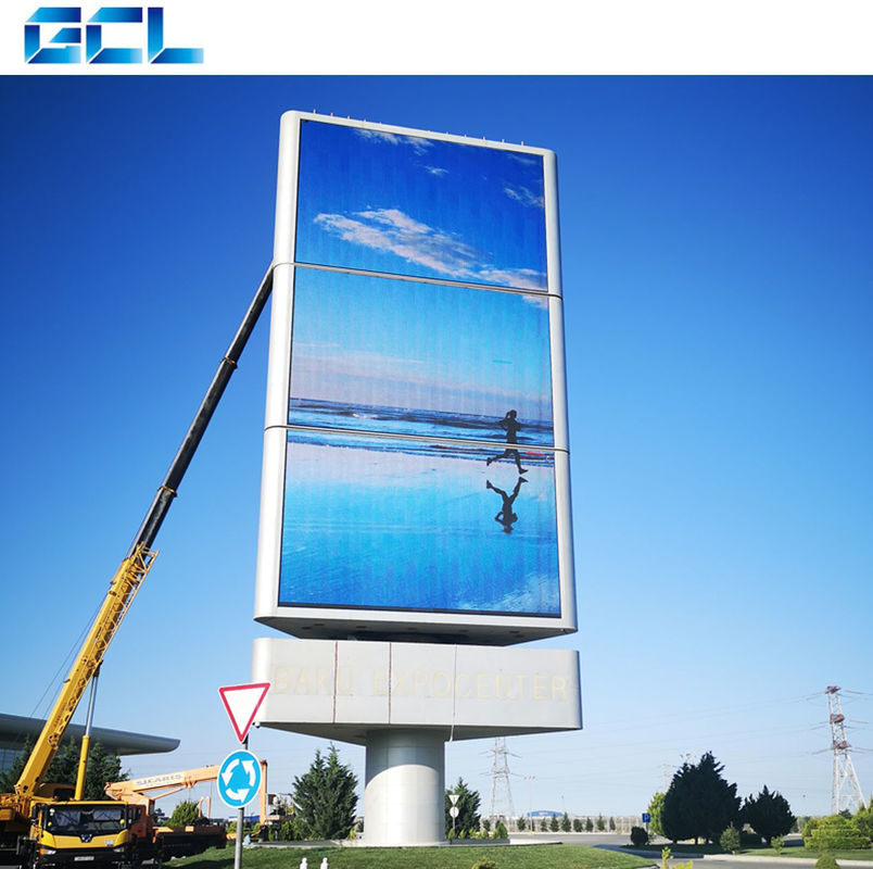 Gepersonaliseerd formaat Hoge helderheid P6 Buitenfront LED-scherm met gemiddelde voedingsbron