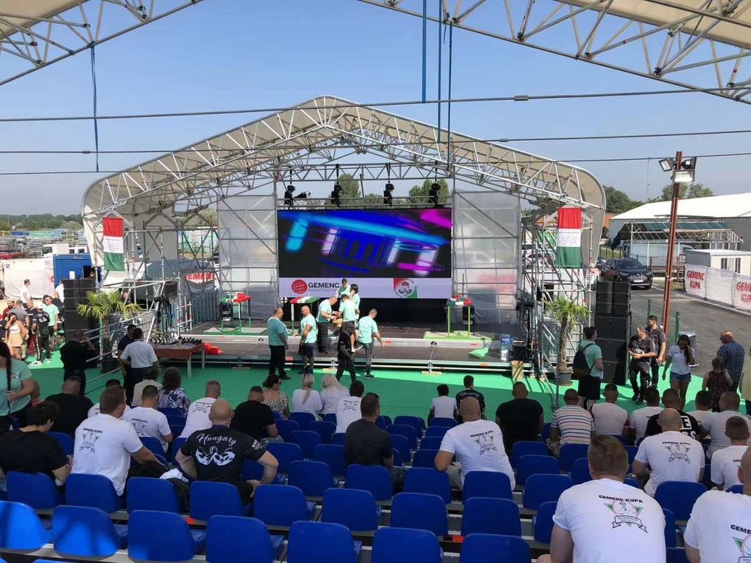 Outdoor High Tech Stage LED Display Vaste installatie P1.56 Stage LED Video Wall