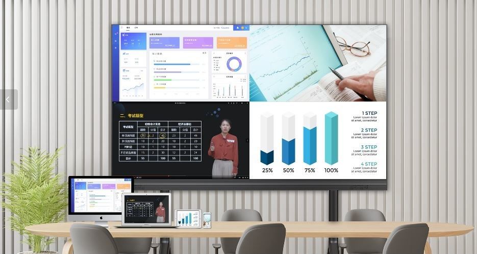HD 108 inch en 135 inch Indoor LED Video Wall Conferentie All-in-One Machines