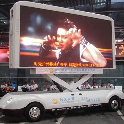 Aanpasbare digitale mobiele vrachtwagen waterdicht LED reclamebus voor apotheek