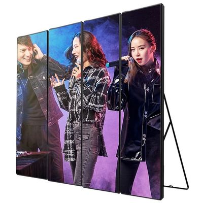 Goede prijs Lichte draagbare 2mm Pixel Pitch LED poster met 1000nits Helderheid en voor- en achterservice online
