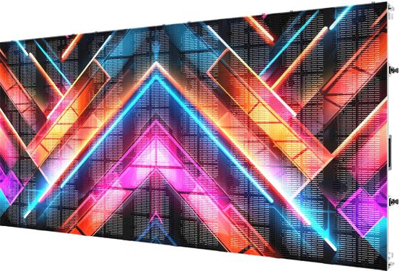 IP65 Buitenverhuur LED-displaypanelen Pixel Pitch Optie: P3.97.8mm 6500 Nits 45 ° Kas kan in rechte hoeken worden gemonteerd