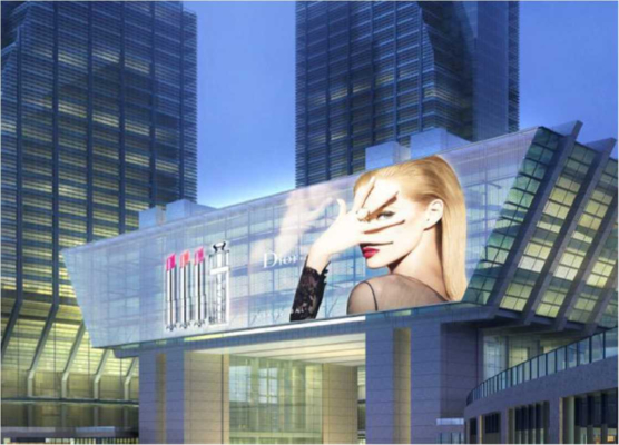 Goede prijs Transmittance Up To 83% For Full Screen Invisible LED Film Display Screen On Glass Walls online