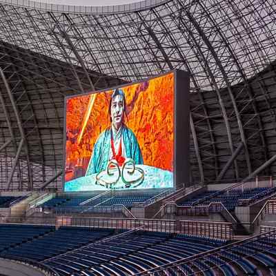 Grote sportcentrum Buiten videomuur IP65 Waterdicht 8000Nits Hoge helderheid En lange levensduur
