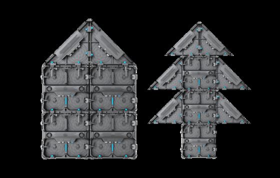Goede prijs Verhuur van schermen in hart en kerstboomvormen voor bar podiums, met pixel pitches van respectievelijk P1.9mm en P2.6mm online