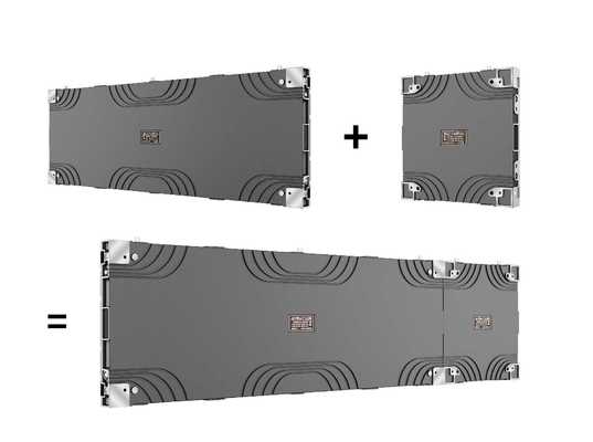 Indoor HD LED Video Wall met 7680Hz High Refresh Rate en 90° naadloze rechthoekige splicing in die-casting aluminium kast