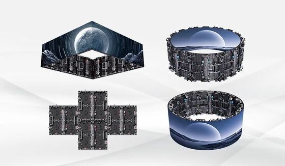 Indoor Outdoor P1.9mm P2.6mm LED Video Wall Rental & Virtual Production LED Wall with Curved Design Flexibility